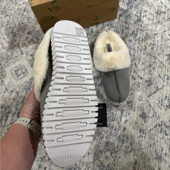 Ilse Jacobsen Cream Shearling Slippers - Picture 4 of 9